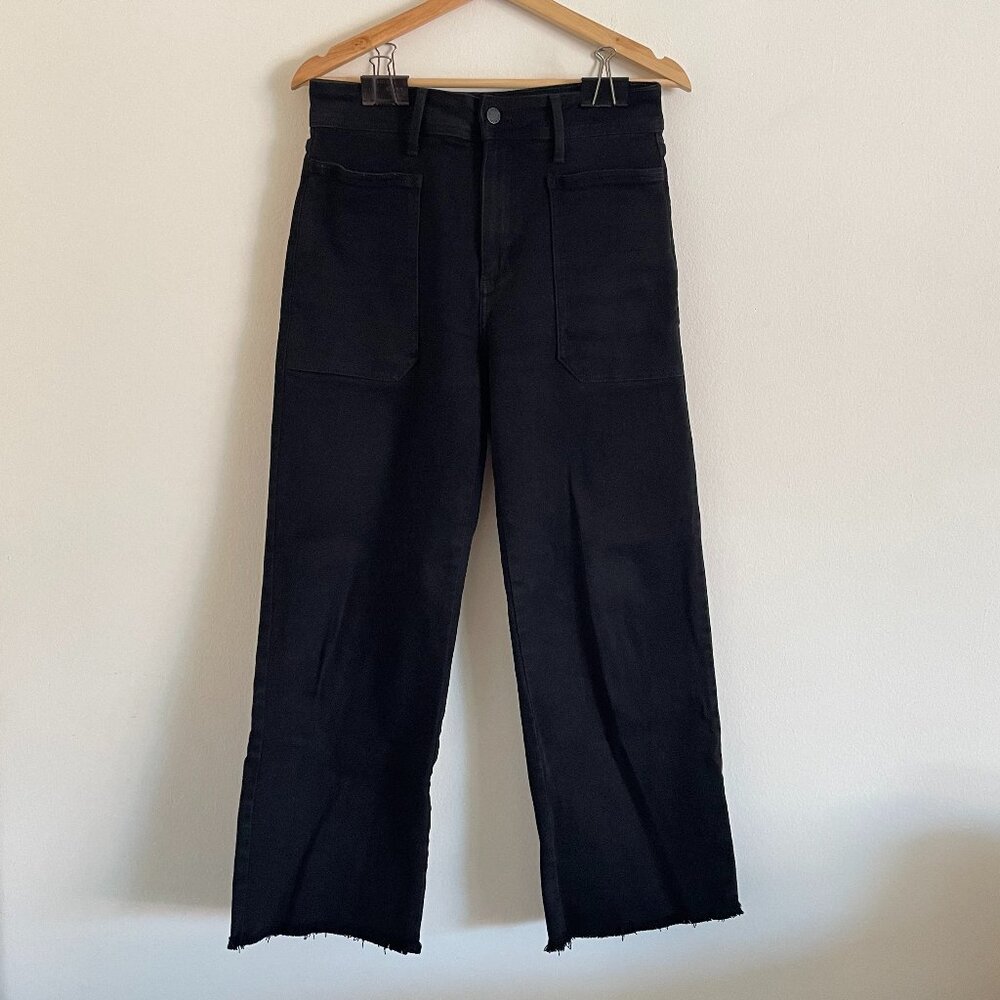 Just Black Denim Scissor Cut Wide Leg Jeans Size 29